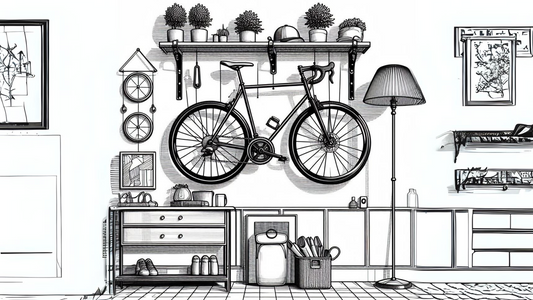 Creative alternatives for storing bicycles indoors